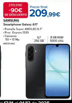 Costco SAMSUNG Smartphone Galaxy A17 oferta