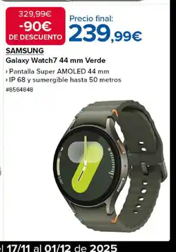 Costco SAMSUNG Galaxy Watch7 44 mm Verde oferta