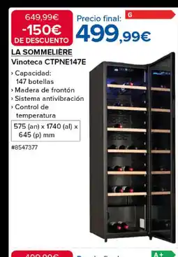 Costco LA SOMMELIÈRE Vinoteca CTPNE147E oferta