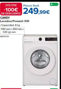 Costco CANDY Lavadora Prowash 300 oferta
