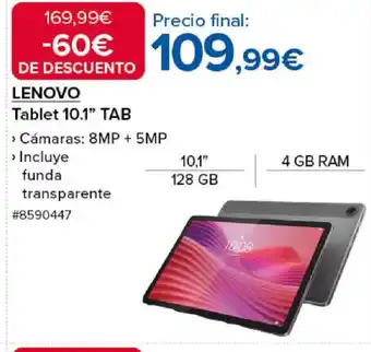 Costco LENOVO Tablet 10.1" TAB oferta
