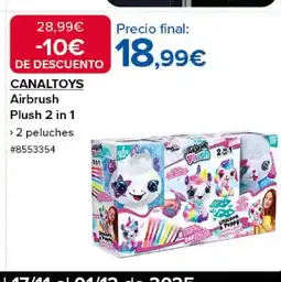 Costco CANALTOYS Airbrush Plush 2 in 1 oferta