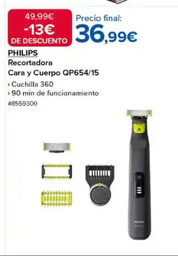 Costco PHILIPS Recortadora Cara y Cuerpo QP654/15 oferta
