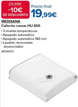 Costco MEDISANA Calienta camas HU 666 oferta