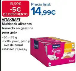 Costco VITAKRAFT Multipack alimento húmedo en gelatina para gato oferta