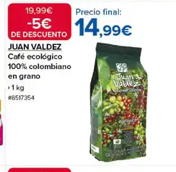 Costco JUAN VALDEZ Café ecológico 100% colombiano oferta