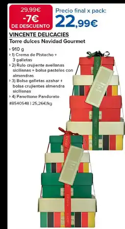 Costco VINCENTE DELICACIES Torre dulces Navidad Gourmet oferta