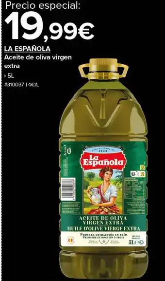 Costco LA ESPAÑOLA Aceite de oliva virgen extra oferta