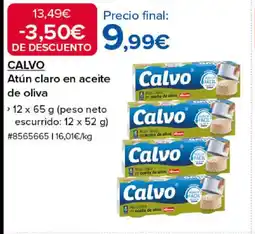 Costco CALVO Atún claro en aceite de oliva oferta
