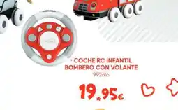 Family Cash Coche rc infantil bombero con volante oferta