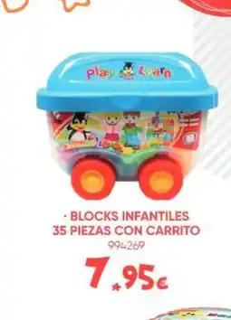 Family Cash Blocks infantiles 35 piezas con carrito oferta