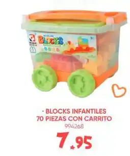 Family Cash Blocks infantiles 70 piezas con carrito oferta