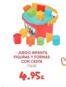 Family Cash Juego infantil figuras y formas con cesta oferta