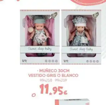 Family Cash Muñeco vestido gris o blanco oferta