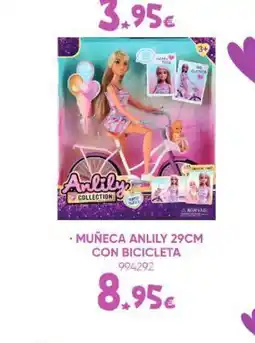 Family Cash Muñeca anlily con bicicleta oferta