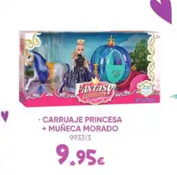 Family Cash Carruaje princesa + muñeca morado oferta