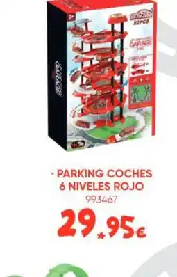 Family Cash Parking coches 6 niveles rojo oferta