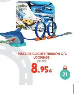 Family Cash Pista de coches tiburon c/2 loopings oferta