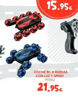 Family Cash Coche rc 8 ruedas con luz y spray oferta