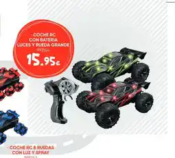 Family Cash Coche rc con bateria luces y rueda grande oferta