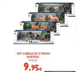 Family Cash Set caballos 3 piezas oferta