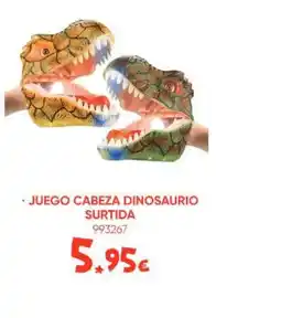 Family Cash Juego cabeza dinosaurio oferta