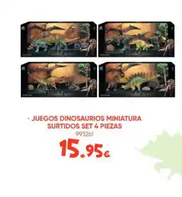 Family Cash Juegos dinosaurios miniatura surtidos set 4 piezas oferta