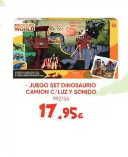 Family Cash Juego set dinosaurio camion c/luz y sonido oferta