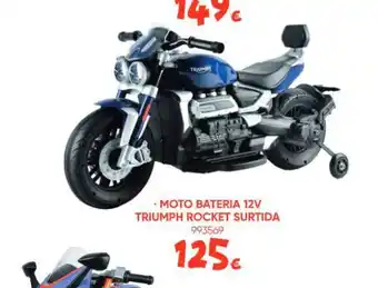 Moto bateria 12v triumph rocket surtida