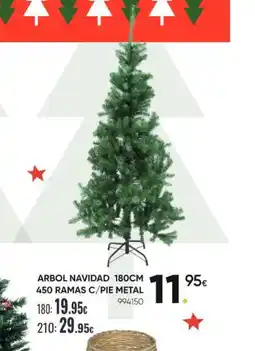 Family Cash Arbol navidad 450 ramas c/pie metal oferta