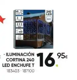 Family Cash Iluminación cortina 240 led enchufe t oferta