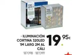 Family Cash Iluminación cortina 320led 1m larg 2m al cáli oferta