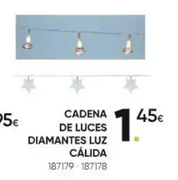 Family Cash Cadena de luces diamantes luz cálida oferta