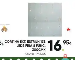 Family Cash Cortina ext. estrilh 138 leds fria 8 func oferta