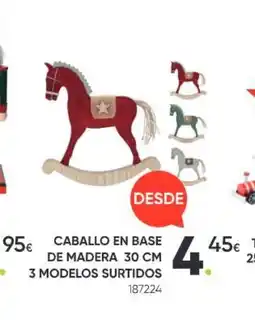 Family Cash Caballo en base de madera 3 modelos surtidos oferta