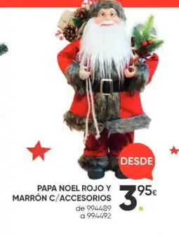Family Cash Papa noel rojo y marrón c/accesorios oferta