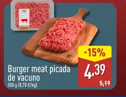 ALDI Burger meat picada oferta