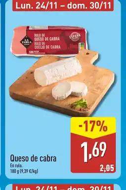 ALDI Queso de cabra oferta
