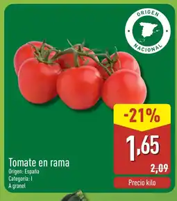 ALDI Tomate en rama oferta
