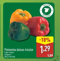 ALDI Pimientos dulces tricolor oferta