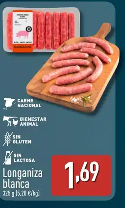 ALDI Longaniza blanca oferta