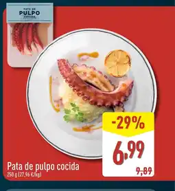 ALDI Pata de pulpo cocida oferta