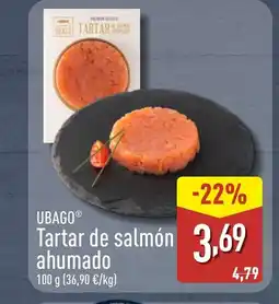ALDI UBAGO Tartar de salmón ahumado oferta