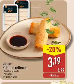 ALDI SPECIAL Rollitos rellenos oferta