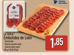ALDI LA TABLA Embutidos de León oferta
