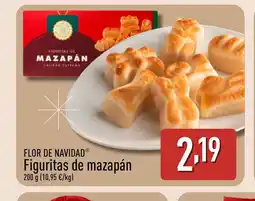 ALDI FLOR DE NAVIDAD Figuritas de mazapán oferta