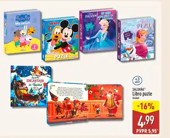 ALDI SALDAÑA Libro puzle oferta