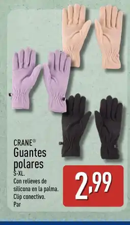 ALDI CRANE Guantes polares oferta
