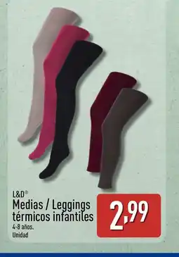 ALDI L&D Medias/Leggings térmicos infantiles oferta