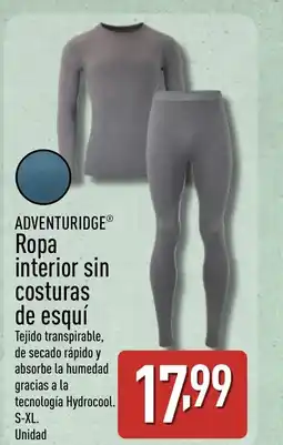 ALDI ADVENTURIDGE Ropa interior sin costuras de esquí oferta